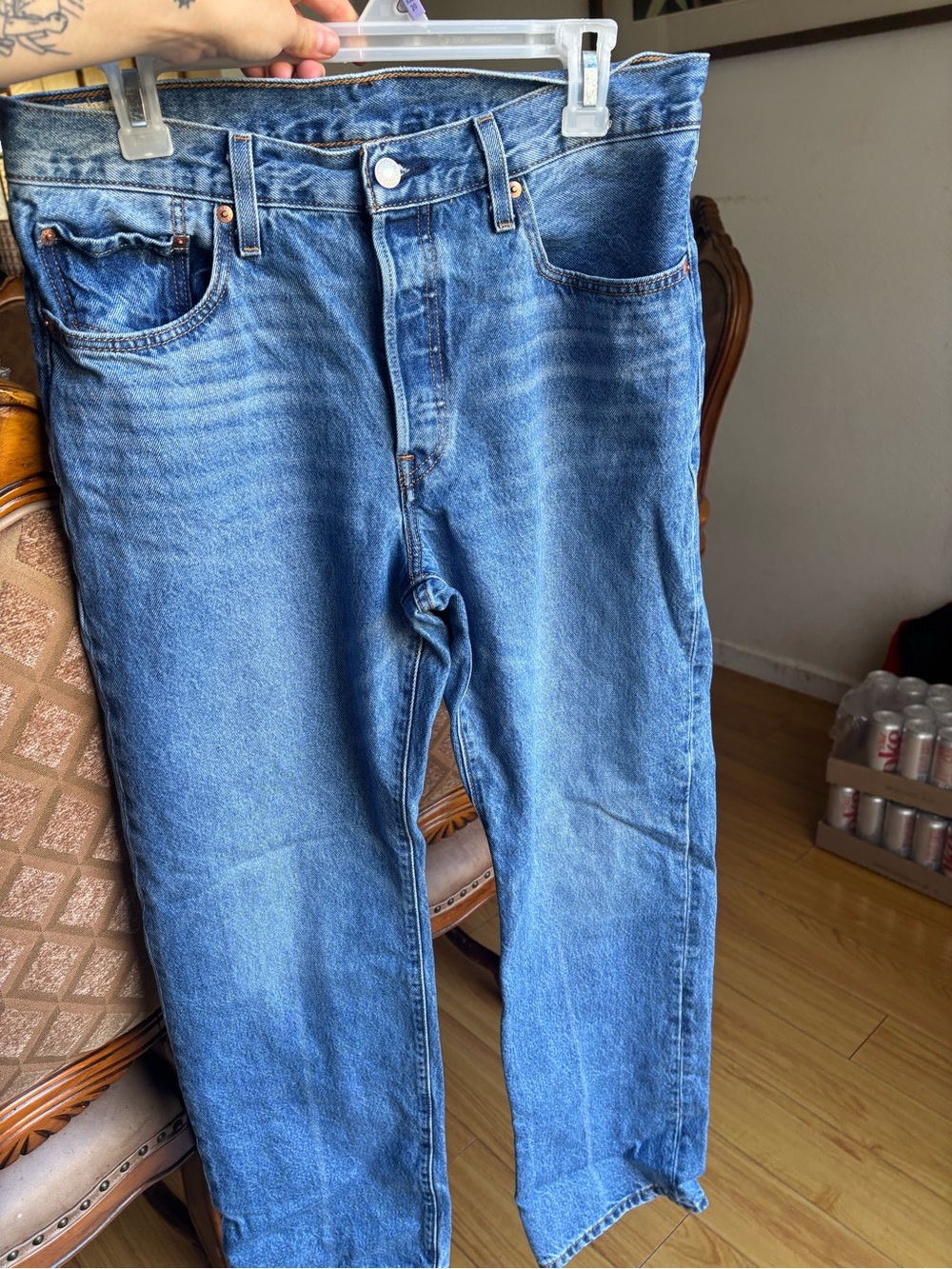 Levi’s Men's Classic Blue Denim Jeans - Comfortable Straight Fit